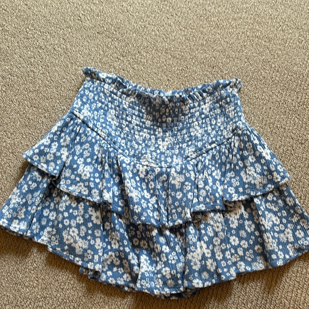 altar’d state blue floral skort